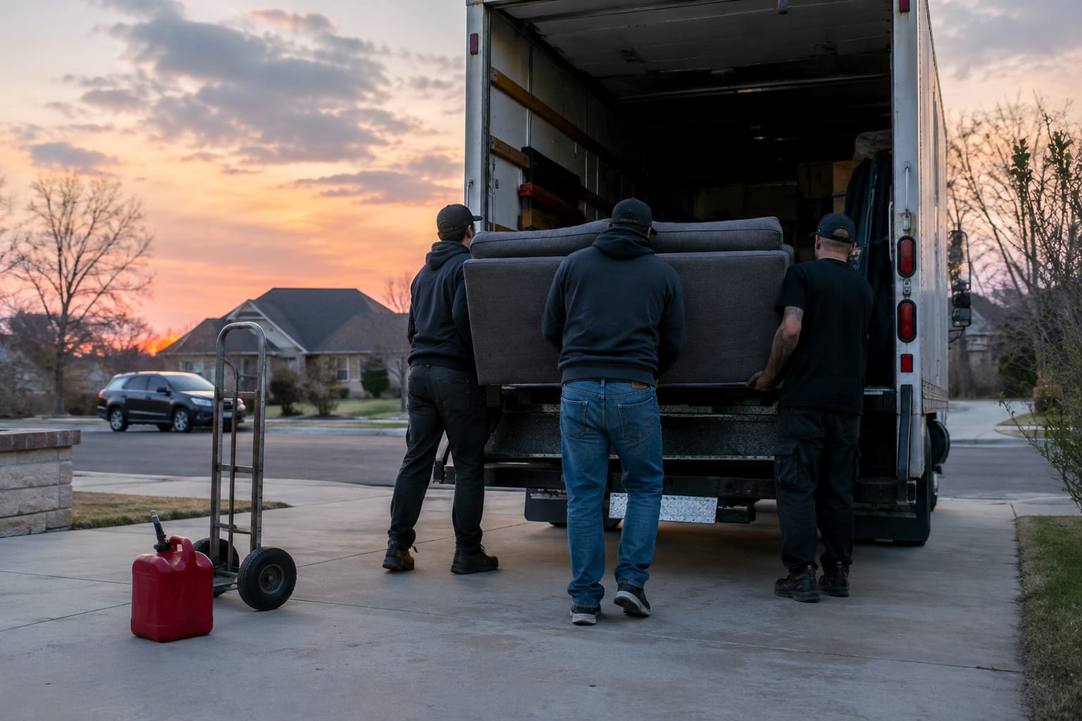 Dispatcher circling an empty half-day slot in red on a whiteboard grid of truck numbers and crew names