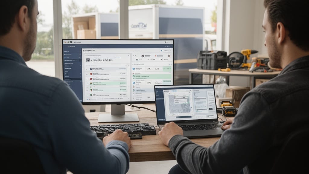 Managing the full lead pipeline: client info, moving details, follow-ups, and invoices